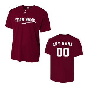 Custom Baseball Softball Wear USA Size T-shirts Sublimation Embroidery Logo Name Wholesale Blank Baseball Uniform - Product Image 4