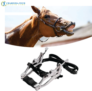 High Quality <b>4</b> <b>Ratchet</b> Hausmann Speculum Horse Mouth Gag Stainless Steel Adjustable Equine Veterinary Instruments - Product Image 3