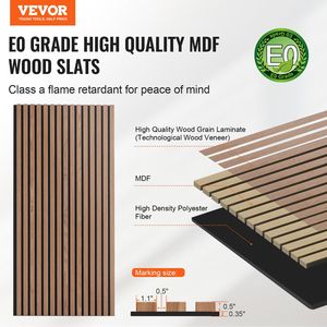 แผ่นไม้วอลนัทอะคูสติกขนาด23.6x47.2นิ้วสำหรับตกแต่งผนังที่ทันสมัย - Product Image 2