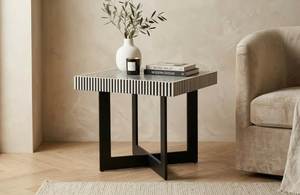 Mesa Auxiliar Premium con Incrustaciones Artesanales, Mueble Decorativo Moderno para Proyectos Residenciales y de Hostelería - Product Image 3