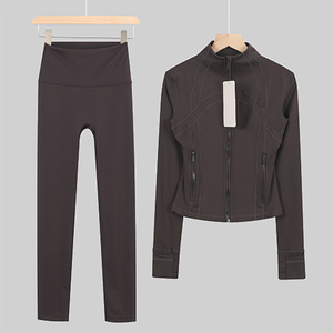 Custom Logo Private Label Yoga <b>Jacket</b> <b>Women</b> High Quality Full Zip Athletic Sportswear Tracksuit Top - Product Image 2
