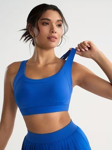 Soutien-gorge de sport multi-bretelles pour femme, extensible, col rond, débardeur de course, anti-transpiration, crop top de Pilates - Product Image 5