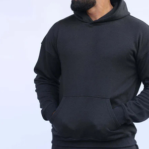 Solid Color Fleece <b>Pullover</b> Regular Fit <b>Men</b> Hoodies Winter Clothing Pocket Design Winter Wear <b>Men</b> Hoodie In Low MOQ - Product Image 5