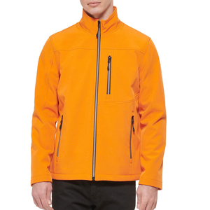2026 Men's Canvas <b>Softshell</b> <b>Jackets</b> <b>High</b> Quality Polyester Breathable Stand Hooded Custom Printing ODM Supply Winter Season - Product Image 2