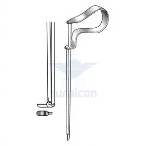 Pinza de Quire para Polipos de Oído, 10.5 cm (4 Pulgadas), Palanca para Cuerpos Extraños, Acero Inoxidable, Instrumento Quirúrgico ORL para la Extracción de Polipos de Oído - Product Image 2
