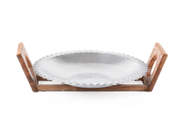 Nampan Sajian Mutiara Gaya Eropa, Nampan Resin MOP Serbaguna untuk Rumah & Dapur, Wadah & Nampan Penyajian