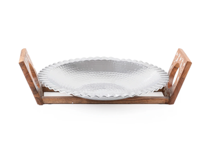 Plateau de service en nacre style européen, plateau de service en résine MOP, plateau multi-usages pour la maison et la cuisine, pour pots et service - Product Image 2