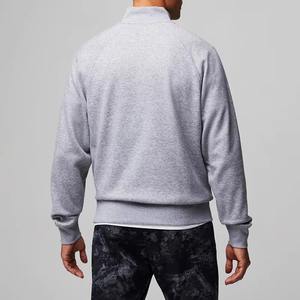 Sudaderas con media cremallera y cuello simulado para hombre, sudaderas de algodón de alta calidad con cremallera 1/4, servicio OEM - Product Image 6