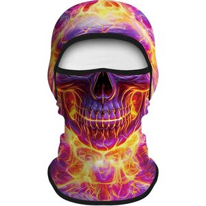 Pasamontañas con Diseño de Camuflaje Digital Azul Personalizable, Cubre Rostro Ajustable Unisex para Uso en Exteriores, Transpirable e Impermeable, Máscara de Poliéster - Product Image 4