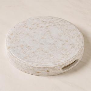 Bandeja Decorativa de Mesa de Centro con Incrustaciones de Madreperla Ecológica Hecha a Mano, Moderna y Lujosa con Mosaico Floral para Servir - Product Image 3