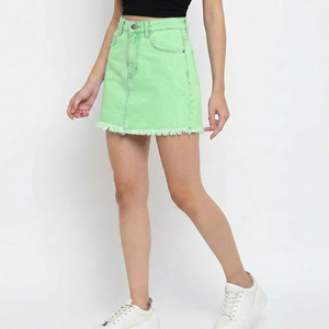 Jupes en jean tendance pour femmes, collection décontractée la plus vendue avec services de personnalisation de marque, services d'étiquetage privé et services OEM - Product Image 2