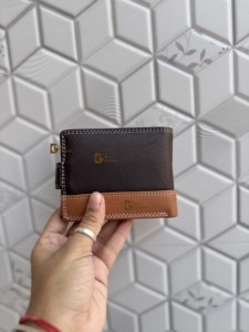 2026 Latest Arrival Genuine Leather RFID Blocking Bi-fold Short <b>Wallet</b> with Nylon Lining <b>for</b> <b>Men's</b> <b>Credit</b> <b>Card</b> ID Business <b>Cards</b> - Product Image 4