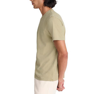 Camiseta de Algodón con Cuello Redondo para Hombre, Logotipo Minimalista, Estilo Urbano, Transpirable, Informal, para Verano, Producción OEM con Marca Privada - Product Image 4