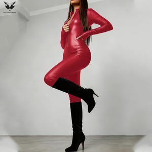 Mono con Cierre Frontal, Estilo Catsuit, Ropa de Club para Mujer, Ropa de Moda para Fiesta - Product Image 5