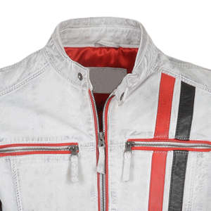 Fabricantes de Chaquetas de Cuero de Diseño Personalizado de Sialkot, Pakistán. Chaquetas de cuero de moda para hombre con chaquetas de cuero auténticas para hombre. - Product Image 5