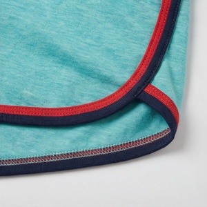 Conjunto Deportivo de 2 Piezas para Mujer, Top Corto de Manga Corta y Pantalones Cortos por Encima de la Rodilla, Color Sólido, Transpirable, de Punto, de Algodón y Elastano - Product Image 6