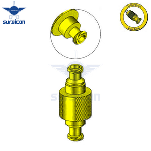 Dispositivo de Sujeción de 34.7 mm de Longitud con Acabado Dorado Luer Lock, Dispositivo Quirúrgico de Sujeción con 6 mm de Diámetro Exterior y 4 mm de Diámetro Interior - Product Image 3