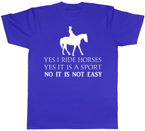 เสื้อยืดขี่ม้าชายหญิง - Product Image 2