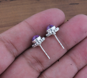 Pendientes de Plata de Ley 925 al por Mayor con Turquesa en Forma de Gota, Diseño Minimalista Plateado para Mujer y Unisex - Product Image 3