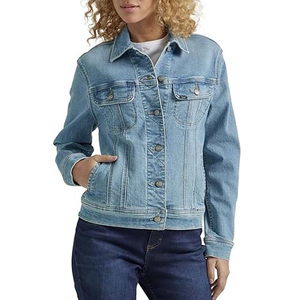 Chaqueta Vaquera Negra para Mujer, Corte Ajustado, Estilo Casual y Urbano, Proveedor de Ropa Personalizada - Product Image 1