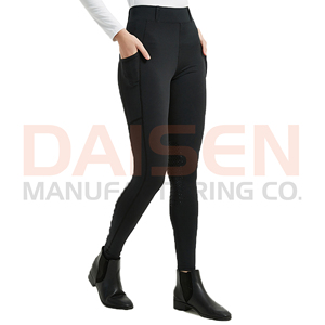 Leggings de equitación para mujer con agarre de silicona, cintura alta, elásticos, transpirables, de alto rendimiento y ajuste deportivo. - Product Image 2