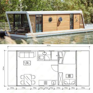 Floating bar With Boat Seeingsight Double Prefab House Boat Modern Luxury Floating Sailing <strong>Yacht</strong> - Product Image 3