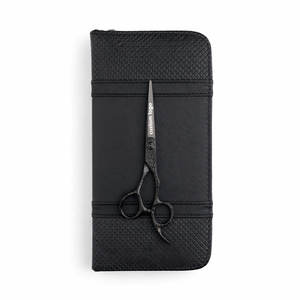 Tijeras de Corte de Pelo Profesionales Rockstar, Color Negro Mate, 6 Pulgadas, Acero Inoxidable, para Peluquería, Estilismo - Product Image 1