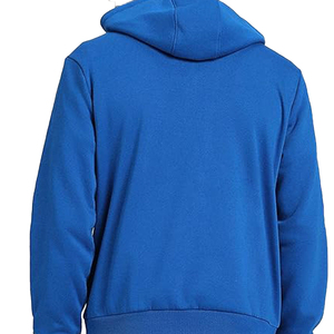 Sweat à capuche unisexe en coton 100% de haute qualité, imprimé patchwork bicolore, brodé, anti-rétrécissement, vente en gros - Product Image 3
