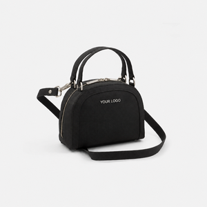 Sac à bandoulière en cuir noir bio HINDVANTA GLOBAL, fermeture éclair, capacité moyenne, pour usage quotidien, voyage et soirée - Product Image 5