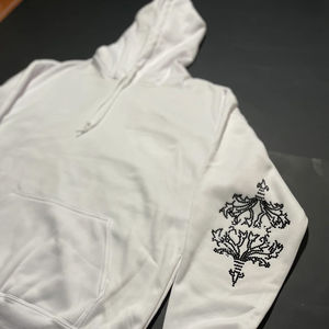 Sudadera con Capucha de Hip Hop Personalizada para Hombre, Estilo Urbano, Corte Regular, con Estampado de Diamantes de Imitación, 100% Algodón, 2 Piezas - Product Image 2