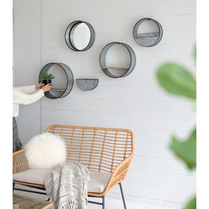 5 pezzi stile fattoria rotondo in metallo fioriera squisita vasi di fiori e fioriere collezione - Product Image 5