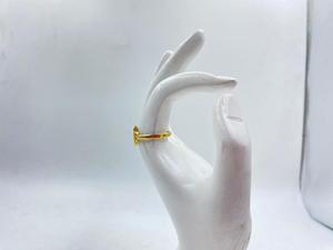 Bague plaquée or tenue de fête design fait main - Product Image 2