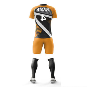 Tenue de football d'été respirante, ensembles d'équipements de football imprimés numériquement, kit complet, vêtements de rugby, uniforme de basketball et de football - Product Image 3