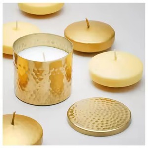 Luxury Metal Candle Jar Elegant Candle Holder Container Home Decor Wedding Centerpiece Accent - Product Image 1