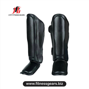Espinilleras de Boxeo de PU, Equipo de Protección Unisex para Entrenamiento de Artes Marciales, Duraderas - Product Image 1