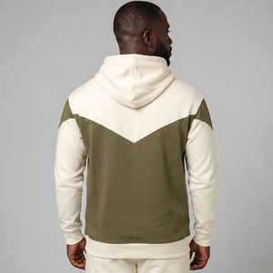 Sudadera con capucha para hombre, estilo vintage, de corte holgado y corto, lisa, para streetwear, servicio OEM - Product Image 3