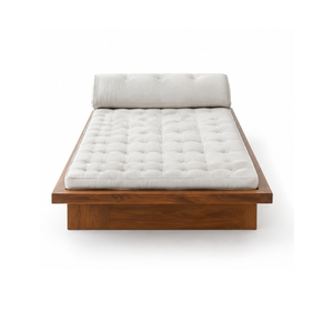 Solid Teak Wood Outdoor Sun Lounger Poolside Daybed Chaise <b>Lounge</b> <b>Chair</b> with Cushion Patio Resort Garden Furniture - Product Image 4