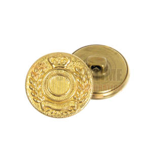 Botones de acero uniformes con orificios para coser, botones de acero de tono personalizado para conjuntos de ropa profesional - Product Image 2