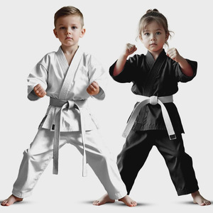 Uniforme de Karate Personalizado para Niños, Traje de Artes Marciales de Lona de Algodón para Entrenamiento y Competencia en Dojo, Venta al Por Mayor - Product Image 6