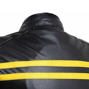 เสื้อแจ็คเก็ตมอเตอร์ไซค์หนังดีไซน์เฉพาะสำหรับผู้ชายจาก High Street ระบายอากาศได้ดี แห้งเร็ว สีดำ สำหรับแข่งรถมอเตอร์ครอส ผลิตโดยผู้ผลิต - Product Image 6