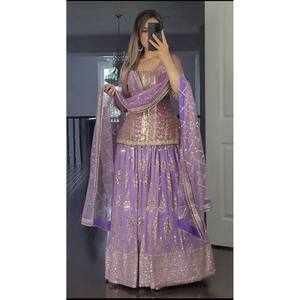 Nouveau haut de soirée styliste, UC-307 Lehenga Salwar et Dupatta - Product Image 2