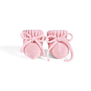 Baby Casual Socks Eco-Friendly 100% Cotton OEM/ODM Vietnam Customized Color Standard Knitted Winter <b>Booties</b> 0-3M Newborn OEM - Product Image 2