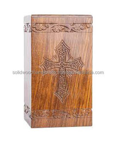 Nouveau design d'urnes funéraires en bois pour adultes urnes funéraires urnes funéraires taille personnalisée fournitures funéraires - Product Image 1