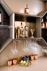 Solviera Modern Home <b>Bar</b> Cabinet Premium Liquor Unit with Shelves and Designer Finish - Product Image 5
