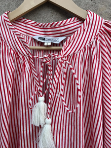 Blusa de Algodón con Estampado de Bloques, Hecha a Mano, Estilo Bohemio, para Mujer, Venta Caliente 2026, Precio de Fábrica - Product Image 2