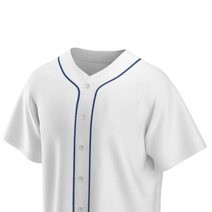 Latest Design Baseball Jersey Wholesale <b>Blank</b> New Fashion 100% Polyester Men Baseball Jersey For Online Sale - Product Image 4