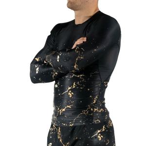 เสื้อรัดรูปแขนยาวสำหรับผู้ชาย สำหรับกีฬา MMA BJJ ยิวยิตสู แห้งเร็ว เหมาะสำหรับออกกำลังกาย ฟิตเนส ป้องกันรังสียูวี ใช้สำหรับว่ายน้ำได้ - Product Image 2