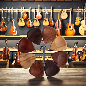 Púas de Guitarra Eléctrica de ABS con Diseño de Hueso Blanco y Logotipo Personalizado, Accesorios para Instrumentos Musicales - Product Image 2