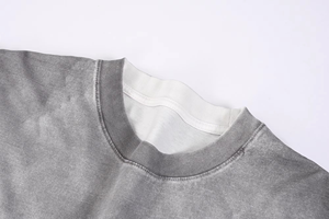 Camiseta Vintage Personalizada Lavada, para Hombre, Estilo Hip Hop, Tejida, Casual, 100% Algodón, Lavado Ácido, Talla Grande - Product Image 4