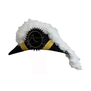 Sombreros Ceremoniales al por Mayor, Sombrero de Comandante Eminente de los Caballeros Templarios, Plumas Totalmente Blancas, Sombrero Personalizado - Product Image 4